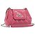 Chanel Mademoiselle Lock Chain Quilted Patent Rosa - vista 3