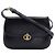 Céline Celine Vintage Triomphe Flap Leather Medium Schwarz