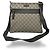 Borsa Messenger piatta Gucci con zip frontale in GG coated canvas Medium Beige