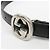 Cinto Gucci Interlocking G (Outlet) Couro Medium Preto - vista 3