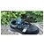 Prada Sneakers Nero Blu Pelle Camoscio - vista 12