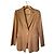 Autre Marque Blazer San Lorenzo en Lino Marrón Castaño