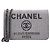 Chanel Borsa a tracolla Deauville Wallet On Chain in tessuto grigio