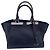 Fendi Borsa a mano e a tracolla Petite 2Jours in pelle Dark Navy Blu navy