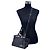 Fendi Borsa a mano e a tracolla Petite 2Jours in pelle Dark Navy Blu navy - vista 2