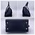 Fendi Borsa a mano e a tracolla Petite 2Jours in pelle Dark Navy Blu navy - vista 4