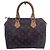 Louis Vuitton Borsa a mano Speedy 25 in canvas monogram marrone - vista 3