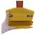 Borsa a tracolla media Valentino Garavani One Stud in pelle gialla Giallo - vista 5