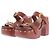 Zimmermann Sandali con platform in pelle Marrone