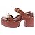 Zimmermann Sandali con platform in pelle Marrone - vista 2