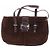 Borsa a mano Fendi in camoscio marrone