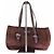 Borsa a mano Fendi in camoscio marrone - vista 3