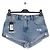 Autre Marque ONE TEASPOON Blue Cotton Shorts Size 25