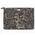 Chanel Pochette in pelle nera e oro Nero