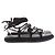 Sandali Khaite in scamosciato nero - vista 6