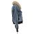 Autre Marque Giacca "The Shearling Aviator" Blu - vista 3