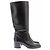 Chanel Schwarze Lederstiefel Größe 39 - Ansicht 6