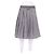 Miu Miu Falda midi plisada de cuadros Gris