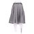 Miu Miu Falda midi plisada de cuadros Gris - vista 2