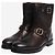 Jimmy Choo Botas de cuero negro con hebilla - size UK 8 - vista 2