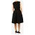 Autre Marque Vestido midi sin mangas de mezcla de algodón negro - size UK 10 - vista 2