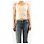 Ermanno Scervino Geripptes Tanktop in Creme - size UK 10 Roh - Ansicht 3