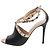 Valentino Black peep toe Rockstud Heels - Größe EU 36 (UK 3) Schwarz