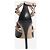 Valentino Black peep toe Rockstud Heels - Größe EU 36 (UK 3) Schwarz - Ansicht 3
