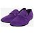 Hermès Mocassini in camoscio viola con motivo a catena - size EU 36 (UK 3) Porpora - vista 2