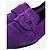Hermès Mocassini in camoscio viola con motivo a catena - size EU 36 (UK 3) Porpora - vista 4