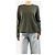 Autre Marque Top de lana de manga larga caqui - talla M Verde - vista 3