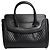 Borsa Alexander McQueen Heroine in pelle nera Nero