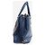 Prada Borsa Galleria 2way in pelle Saffiano blu - vista 2