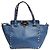 Valentino Blue Rockstud Leder 2-Way-Tasche Blau