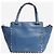 Valentino Blue Rockstud Leder 2-Way-Tasche Blau - Ansicht 3