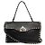 Valentino Borsa a tracolla Rockstud in pelle nera Nero