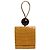 By Far Clutch in pelle embossed effetto coccodrillo senape Giallo