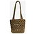 Prada Mini borsa tote effetto rafia kaki Verde - vista 3