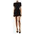 Autre Marque Minigonna in camoscio nero con borchie - size UK 6 - vista 2