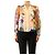 Alice + Olivia Transparente florale Bluse in Creme - size UK 8 Roh