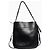 Prada Bolsa de ombro Margit em couro preto - vista 3
