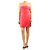 Reformation Vestido mini palabra de honor de lino rosa - size UK 12
