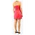 Reformation Vestido mini palabra de honor de lino rosa - size UK 12 - vista 2
