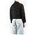 Dries Van Noten Giacca cropped stropicciata nera - size UK 12 Nero - vista 2
