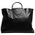 Giorgio Armani Leder-Tote-Bag mit schwarzen Ringgriffen