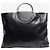 Giorgio Armani Leder-Tote-Bag mit schwarzen Ringgriffen - Ansicht 3