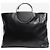 Giorgio Armani Leder-Tote-Bag mit schwarzen Ringgriffen - Ansicht 4