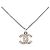 Chanel Collar de strass Silver Coco Mark 08V Plata