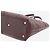 Bolso de hombro de cuero Guccissima marrón Castaño - vista 4