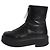 The row Botas de cuero negras con cremallera frontal - size EU 39 (UK 6) Negro